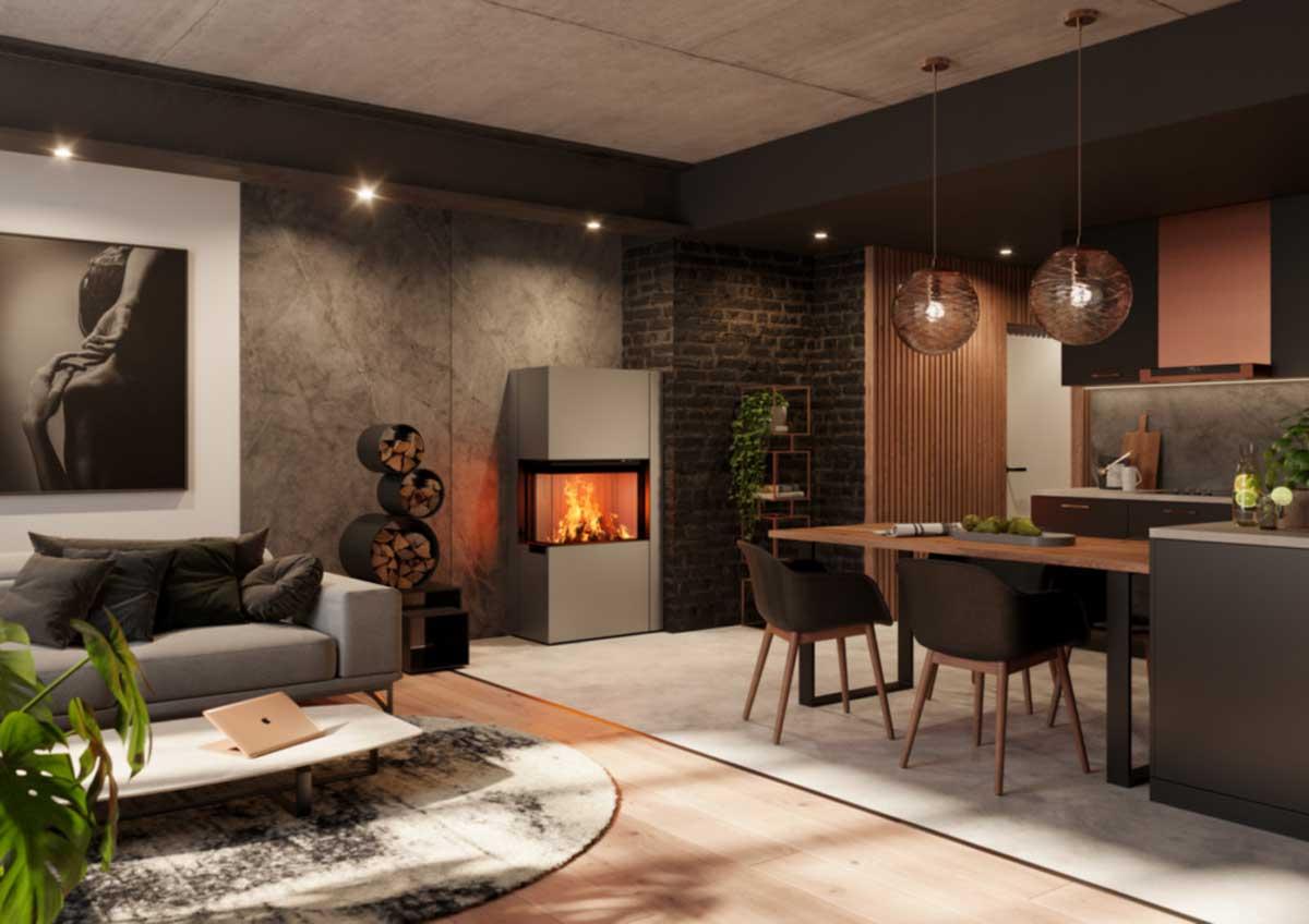 Kaminofen Zirkon 2L von Spartherm Living Fire
